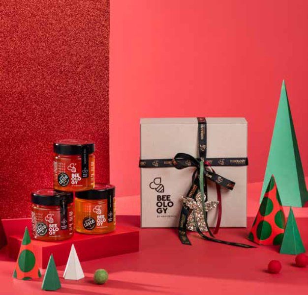visual BEEOLOGY BY HARIDEMOS Honey that brings festive magic to every gift