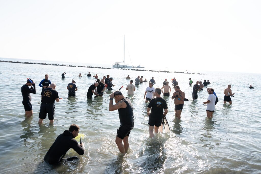 Lukas+Fourlas+Swims+in+Limassol+for+Child+Heroes